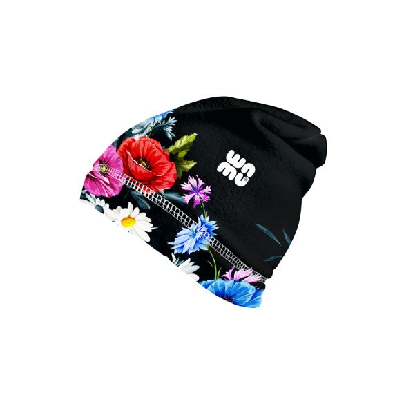 Kids Fleece Beanie Hat, WILD FLOWERS