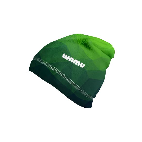 Kids Fleece Beanie Hat, MOSAIC, green