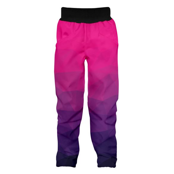 Kids Softshell Trousers, MOSAIC, purple